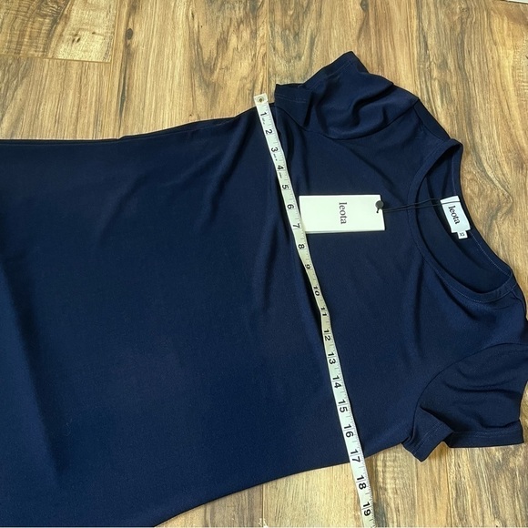 NWT Leota A-Line T-Shirt Dress In Classic Navy Dress - Picture 10 of 12